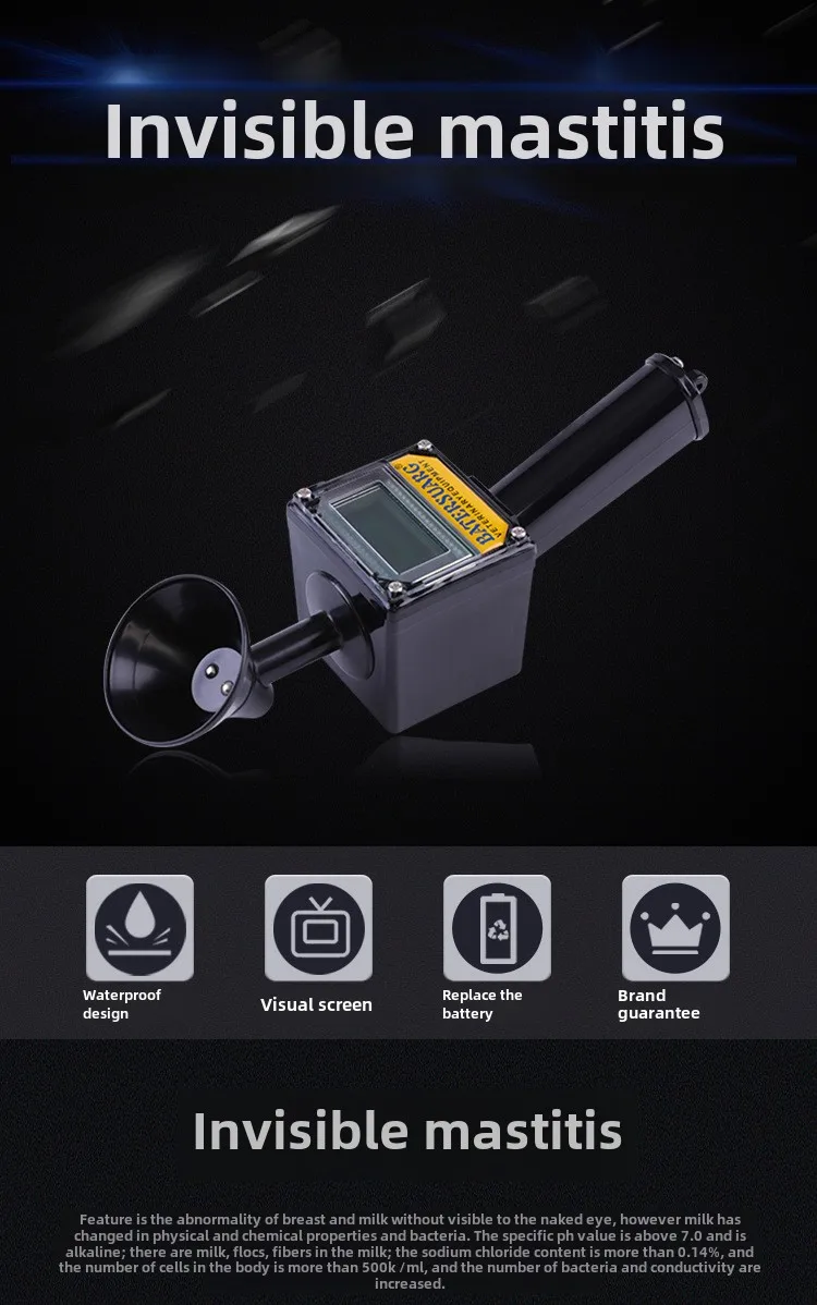 Cow Mastitis Detectors Cow Breast Inflammation Tester Grazing and Breeding Equipment Veterinary Prevention Tester