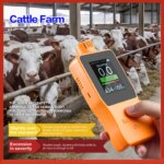 Handheld Ammonia Gas Detector 0~100 PPM Digital NH³ Gas Tester with LCD Display Temperature Humidity Ammonia Gas Monitor