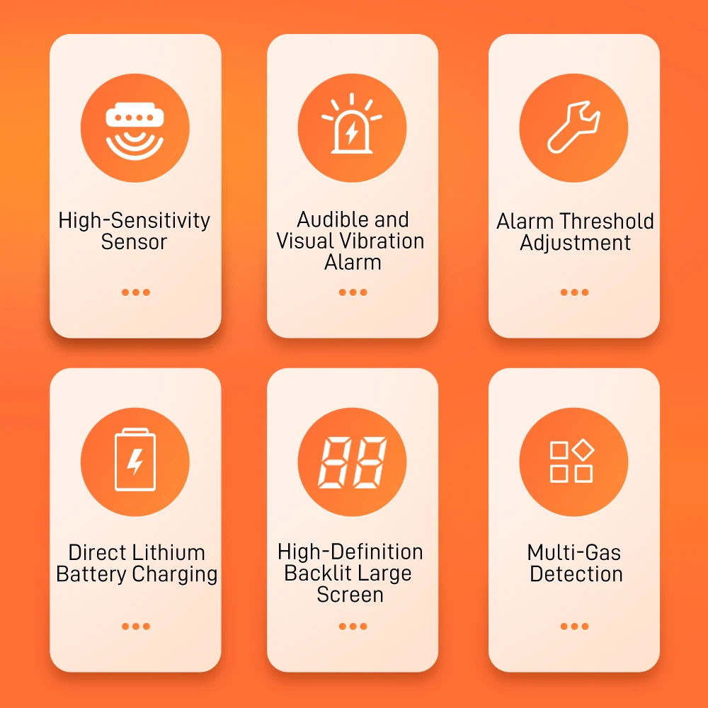 NOHAWK 4-in-1 Portable Gas Detector Combustible Natural Leak Alarm with Sound Screen Vibration for Home or Factory Safety NOHAWK 4-in-1 Portable Gas Detector Combustible Natural Leak Alarm with Sound Screen Vibration for Home or Factory Safety