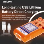 NOHAWK 4-in-1 Portable Gas Detector Combustible Natural Leak Alarm with Sound Screen Vibration for Home or Factory Safety - Image 5