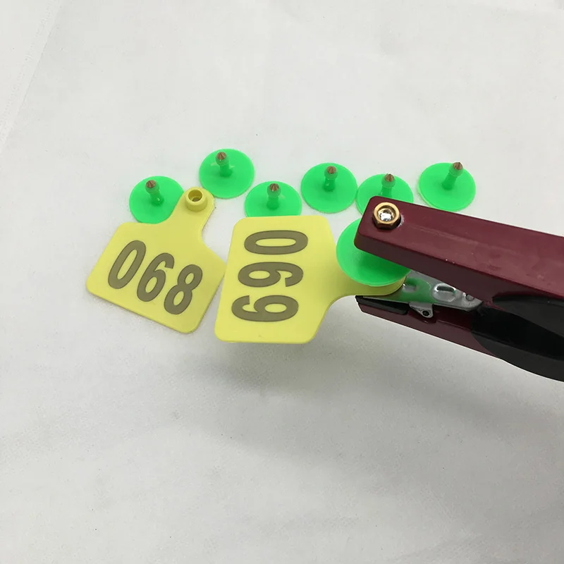 100 Sets Livestock Cow Cattle TPU Ear Tag Signs With Word Ear Tags Typing Copper Head Earrings Farm Animal Identification Card 100 Sets Livestock Cow Cattle TPU Ear Tag Signs With Word Ear Tags Typing Copper Head Earrings Farm Animal Identification Card
