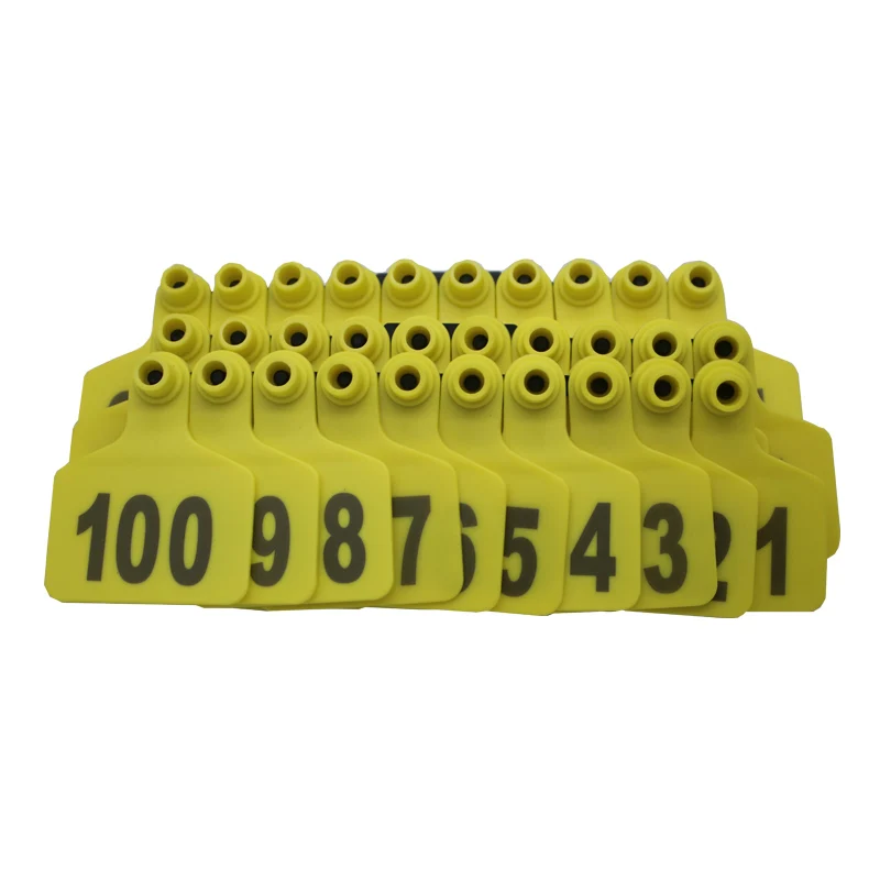 100 Sets Livestock Cow Cattle TPU Ear Tag Signs With Word Ear Tags Typing Copper Head Earrings Farm Animal Identification Card 100 Sets Livestock Cow Cattle TPU Ear Tag Signs With Word Ear Tags Typing Copper Head Earrings Farm Animal Identification Card