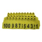 100 Sets Livestock Cow Cattle TPU Ear Tag Signs With Word Ear Tags Typing Copper Head Earrings Farm Animal Identification Card - Image 2