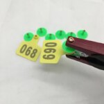 100 Sets Livestock Cow Cattle TPU Ear Tag Signs With Word Ear Tags Typing Copper Head Earrings Farm Animal Identification Card - Image 4
