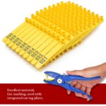 Livestock Animal Goat Ear Tag Pliers Dog Rabbits Sheep Ear Tags Nylon Material Sheep Laser Ear Tag No.001-100 - Image 2