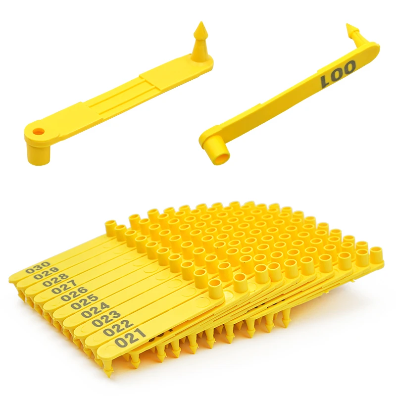 Livestock Animal Goat Ear Tag Pliers Dog Rabbits Sheep Ear Tags Nylon Material Sheep Laser Ear Tag No.001-100 Livestock Animal Goat Ear Tag Pliers Dog Rabbits Sheep Ear Tags Nylon Material Sheep Laser Ear Tag No.001-100