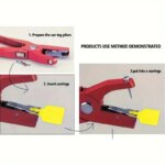 Ear Tag Pliers Livestock Animal Ear Tagging Gun Applicator For Sheep Goat Pig Cattle Rabbit Veterinary Marker Clamp Neddle - Image 2