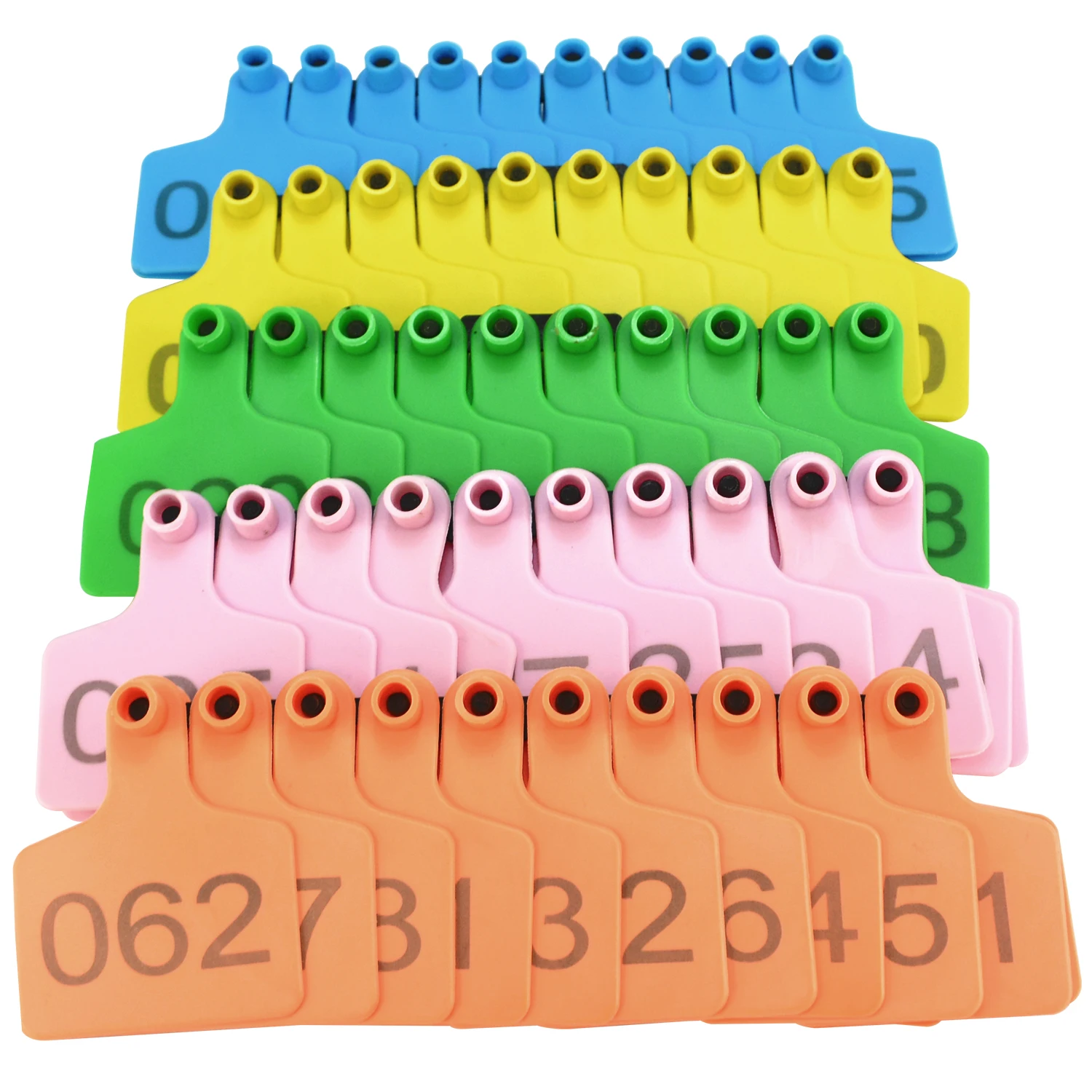Customized Farm Animal Eartags, Cow Cattle Ear Tags, Plastic TPU Identification Label with Number for Pig Sheep, 20Pcs Customized Farm Animal Eartags, Cow Cattle Ear Tags, Plastic TPU Identification Label with Number for Pig Sheep, 20Pcs