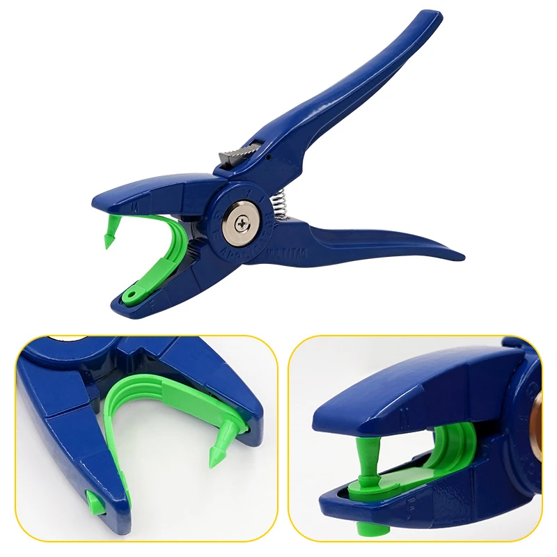 100Pcs Ear Tags Livestock Animal Goat Tags and Plier Farm Animals Idetification Card Sheep Ear Tag Without Words Easy To Install