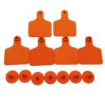 100 Pcs Animal identification,Blank ear tag Apply to pig Cattle sheep donkey horse Farm animal feeding tools - Image 6