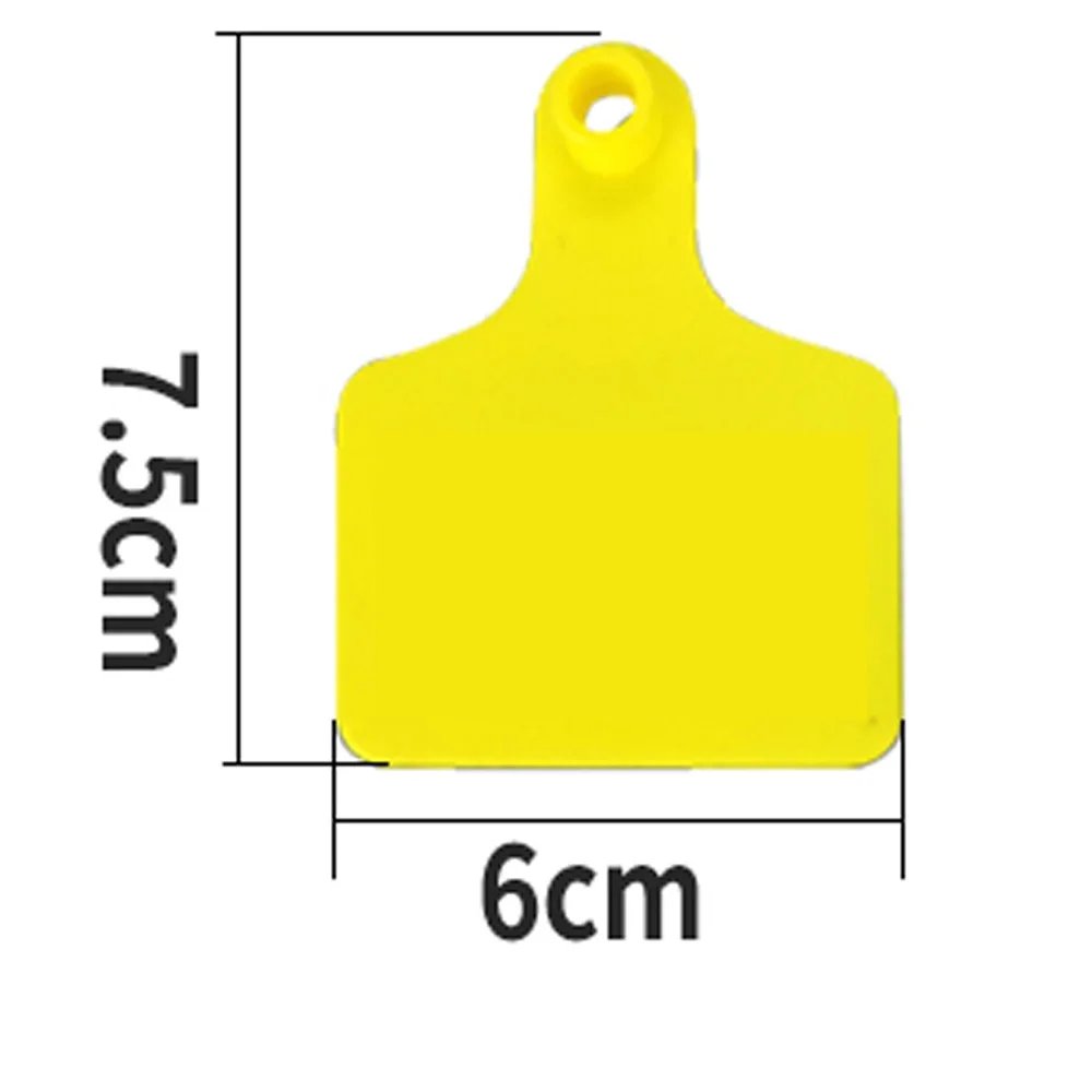 100 Pcs Animal identification,Blank ear tag Apply to pig Cattle sheep donkey horse Farm animal feeding tools