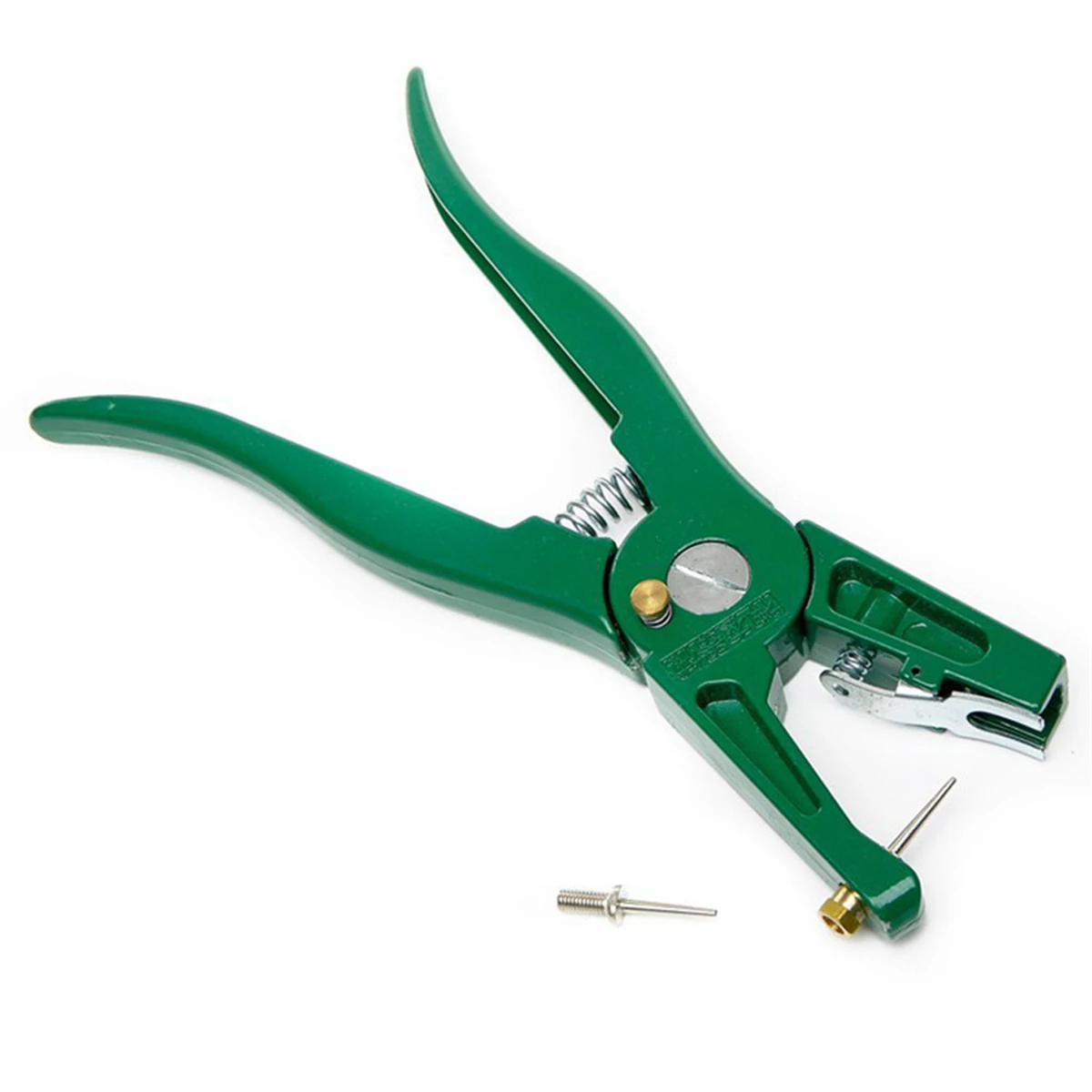 Sheep Cattle Aluminum Alloy Ear Tag Pliers Automatic Locking Buckle Ear Label Pliers 2 Needles Livestock Equipment Green/Purple Sheep Cattle Aluminum Alloy Ear Tag Pliers Automatic Locking Buckle Ear Label Pliers 2 Needles Livestock Equipment Green/Purple