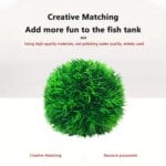 Aquarium Decorative Artificial Aquarium Grass Ball – Durable Faux Water Plant for Fish Tank Decor, Fade-Resistant - Image 5