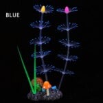 Simulation Aquatic Plants Fluorescent Silicone Water Grass Fish Tank Landscape Aquarium Decoration Coral Landscaping Home Decor - Image 2