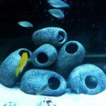 1/2/4Pcs Cichlid Stone Cave Aquarium Fish Tank Pond Ornament Decoration Shrimp Breeding Ceramic - Image 3