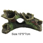 Aquarium Hollow Log Decor Multifunction Resin Fish Hiding Cave Non-toxic Aquarium Dead Wood Decoration for Fish Tank Aquarium - Image 6