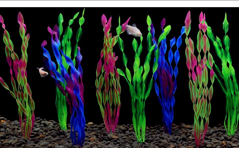 5/10pcs Plastic Aquarium Plants Fish Tank Decorations Artificial Seaweed Water grass Underwater Plants For Aquarium accessories