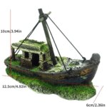 Aquarium Fish Tank Landscape Wreck Ship Decor Resin Boat Ornament Aquarium Accessories Decoration - Image 2