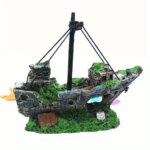 Aquarium Fish Tank Landscape Wreck Ship Decor Resin Boat Ornament Aquarium Accessories Decoration - Image 5