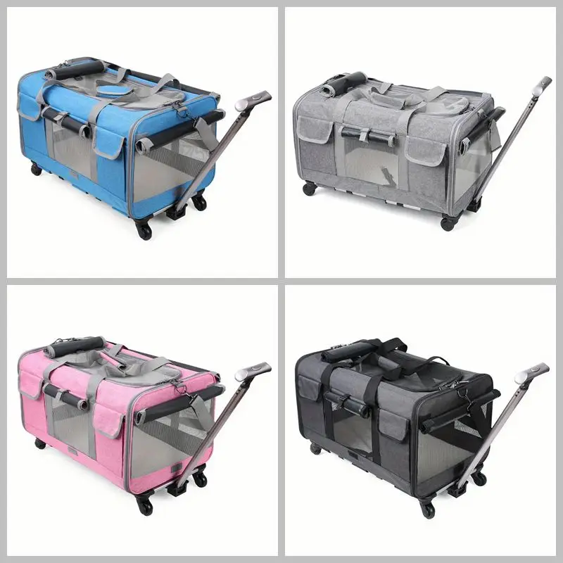 Extra Large Portable Pet Trolley Case, Detachable Dog Trolley Case, Large Foldable Pet Bag Cat Travel Carrier Bag Extra Large Portable Pet Trolley Case, Detachable Dog Trolley Case, Large Foldable Pet Bag Cat Travel Carrier Bag