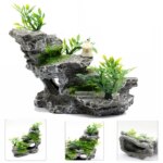 Aquarium Fish Tank Decor Rockery Mountain Stone Hiding Fish Cave Resin Ornaments - Image 4