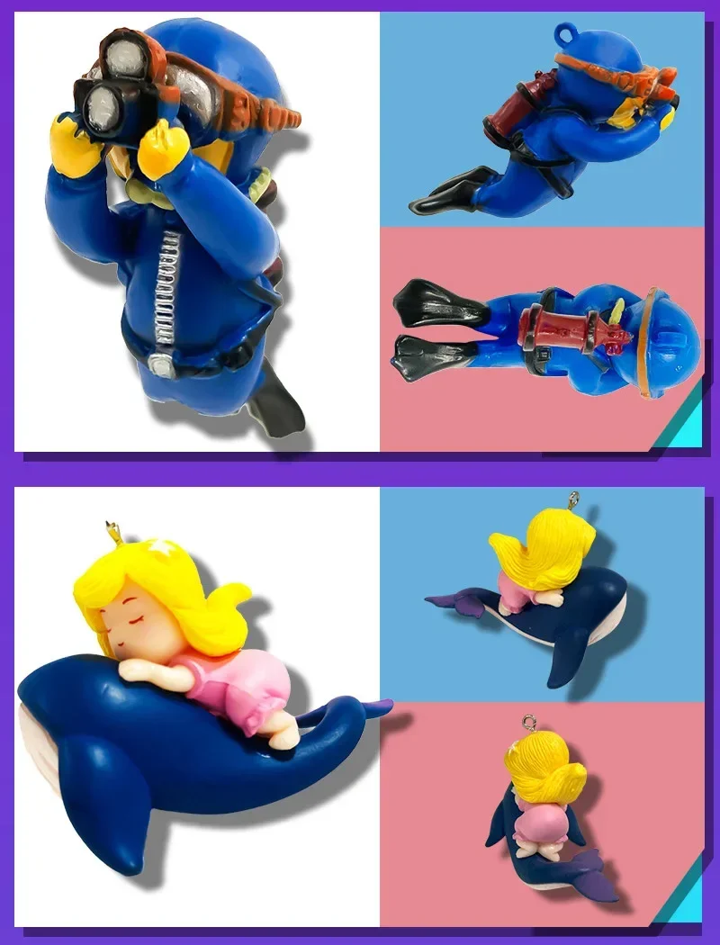 Fish Tank Cartoon Magic Jewelry Suspended Aquarium Decoration Cake Decoration Fish Tank Accessories Fish Farming Supplies