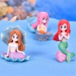 Aquarium Decoration Plastic Fish Tank Little Mermaid Ornament Miniature Figurines DIY Cake Decor Desk Craft Accessories - Image 3