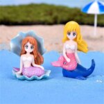 Aquarium Decoration Plastic Fish Tank Little Mermaid Ornament Miniature Figurines DIY Cake Decor Desk Craft Accessories - Image 5