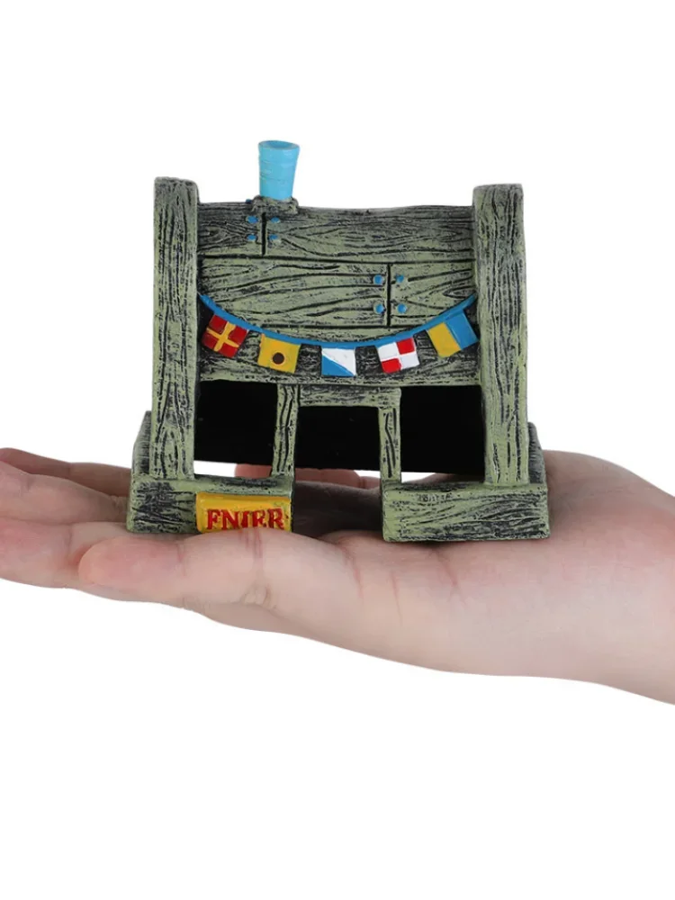 Cute Aquarium Resin Decoration Castle Pineapple Dining Room Dodge House Aquarium Small Ornament Fish Tank Accessories Decoration