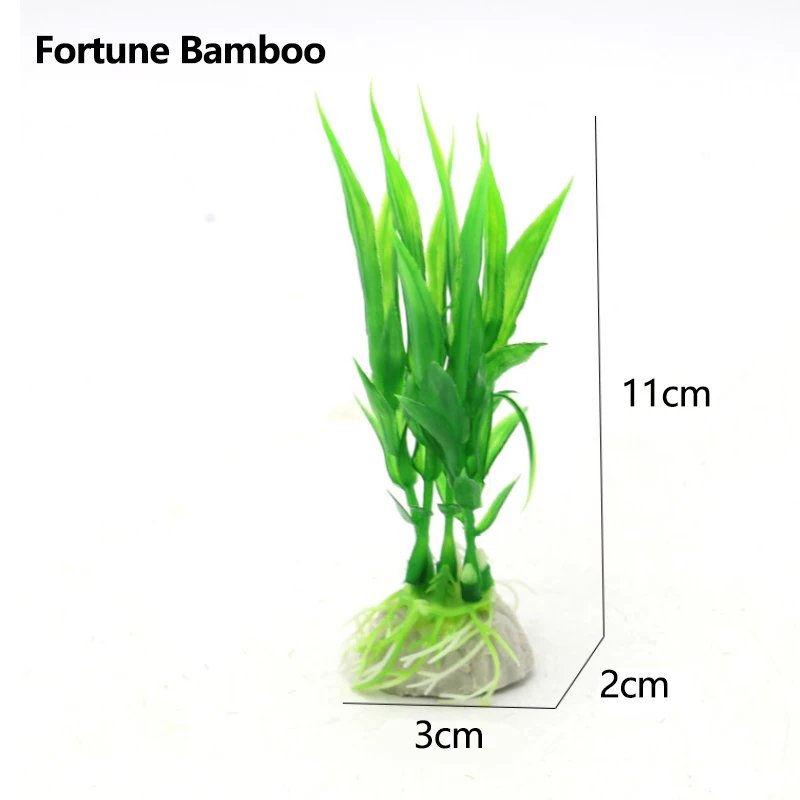 1PC Plastic Manmade Water Plant Grass Decor akvaryum dekor Green 15cm Height for Aquarium Simulation Artificial plants
