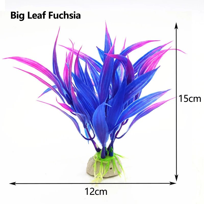 1PC Plastic Manmade Water Plant Grass Decor akvaryum dekor Green 15cm Height for Aquarium Simulation Artificial plants