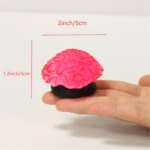 1 Piece Realistic Fake Fluorescent Brain Coral Decoration - Vibrant Glowing Artificial Coral Decoration for Aquarium Fish Tank - - Image 3