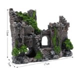 Vintage World of Tanks Stone-island Resin Craft Castle Aquarium Landscape Ornament Aquarium Decorations For Fish Tank Statue - Image 2