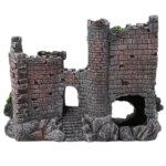 Vintage World of Tanks Stone-island Resin Craft Castle Aquarium Landscape Ornament Aquarium Decorations For Fish Tank Statue - Image 3