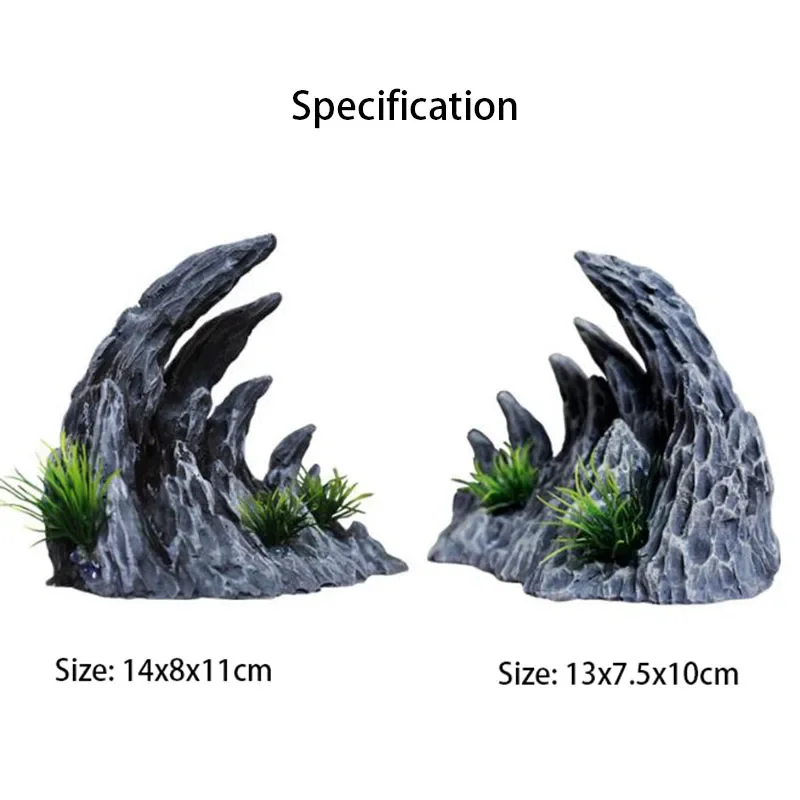 Resin Aquarium Decoration Fish Tank Simulated Canyon Ornament Acuario Rocks for Aquarium Fish Decor 2pcs Resin Aquarium Decoration Fish Tank Simulated Canyon Ornament Acuario Rocks for Aquarium Fish Decor 2pcs