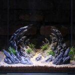 Resin Aquarium Decoration Fish Tank  Simulated Canyon Ornament Acuario Rocks for Aquarium Fish Decor 2pcs
