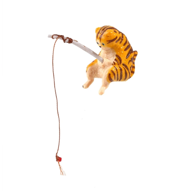 Fishing Cat Ornaments Aquarium Decoration Fish Landscaping Cartoon Cat Statue Mini Resin Figurine Home Decorations Fishing Cat Ornaments Aquarium Decoration Fish Landscaping Cartoon Cat Statue Mini Resin Figurine Home Decorations