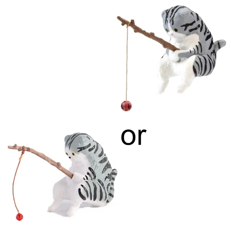 Fishing Cat Ornaments Aquarium Decoration Fish Landscaping Cartoon Cat Statue Mini Resin Figurine Home Decorations Fishing Cat Ornaments Aquarium Decoration Fish Landscaping Cartoon Cat Statue Mini Resin Figurine Home Decorations