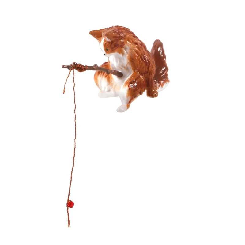 Fishing Cat Ornaments Aquarium Decoration Fish Landscaping Cartoon Cat Statue Mini Resin Figurine Home Decorations Fishing Cat Ornaments Aquarium Decoration Fish Landscaping Cartoon Cat Statue Mini Resin Figurine Home Decorations