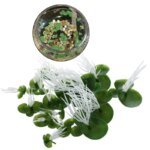 Artificial Duckweeds 18 Pieces Floating Green Leaf for Fish for Tank Aquarium - Image 3