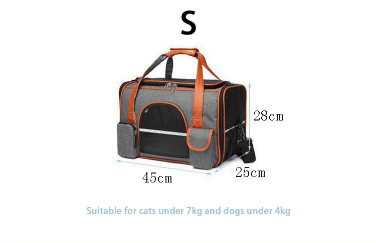 Dog Pet Carrier Bag Anti-Collapse Design Multiple Storage Pockets Cat Travel Handbag for Medium Cats, Puppy, Rabbits and Other S