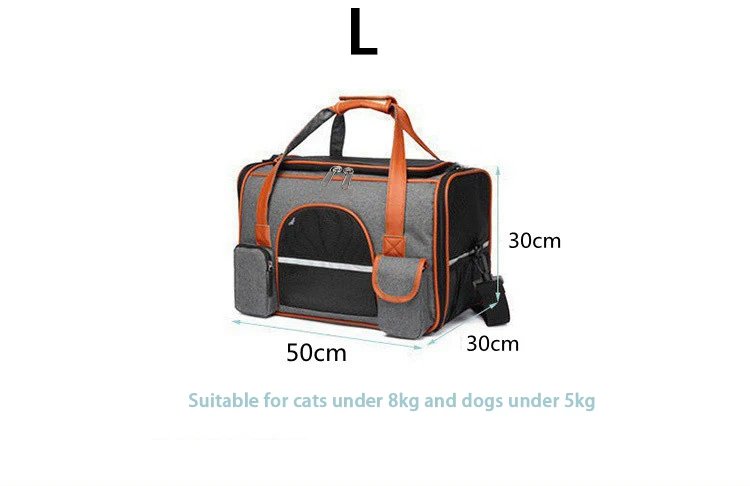Dog Pet Carrier Bag Anti-Collapse Design Multiple Storage Pockets Cat Travel Handbag for Medium Cats, Puppy, Rabbits and Other S
