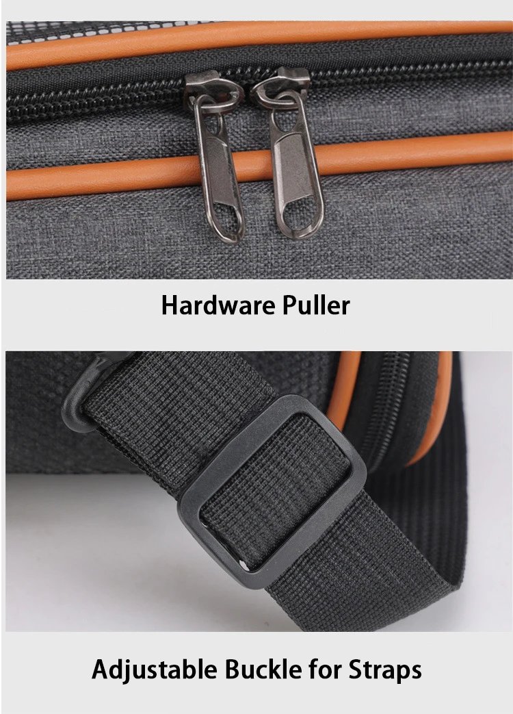 Dog Pet Carrier Bag Anti-Collapse Design Multiple Storage Pockets Cat Travel Handbag for Medium Cats, Puppy, Rabbits and Other S