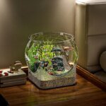 Fish Tank Aquarium Transparent Round Ornamental Portable Goldfish FishBowl Plastic Lightweight Aquarium for Fish Home Desk Decor - Image 3