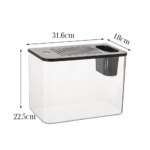 PET+ABS Fish Tank New Transparent with Lid Aquarium Drop Resistant Hydroponic Tank Turtle Tank Home - Image 6