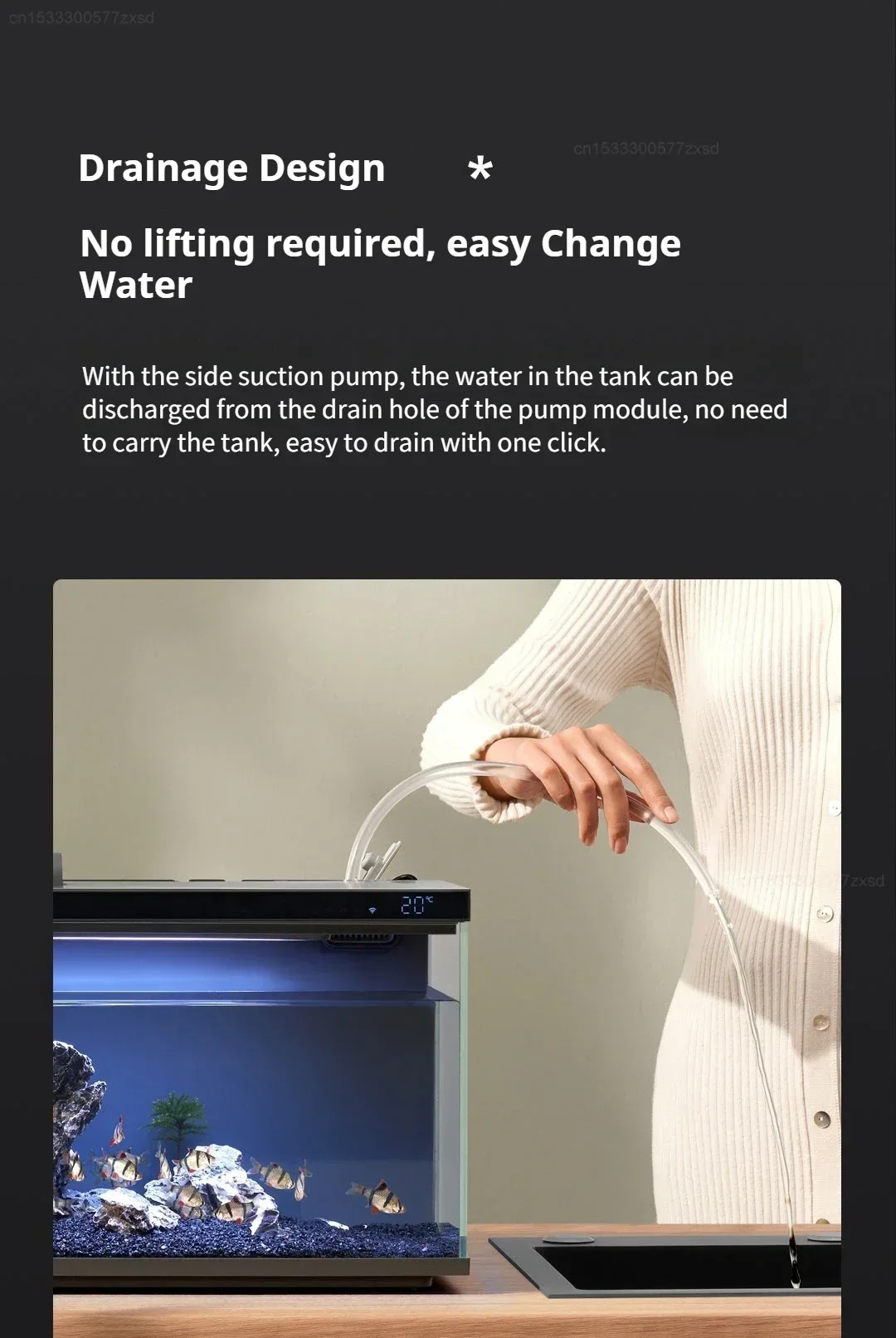 Xiaomi Mijia Smart Fish Tank MYG100 Work with Mijia APP Mobile Controlled Remote Feeding Smart Lighting System Light Aquarium