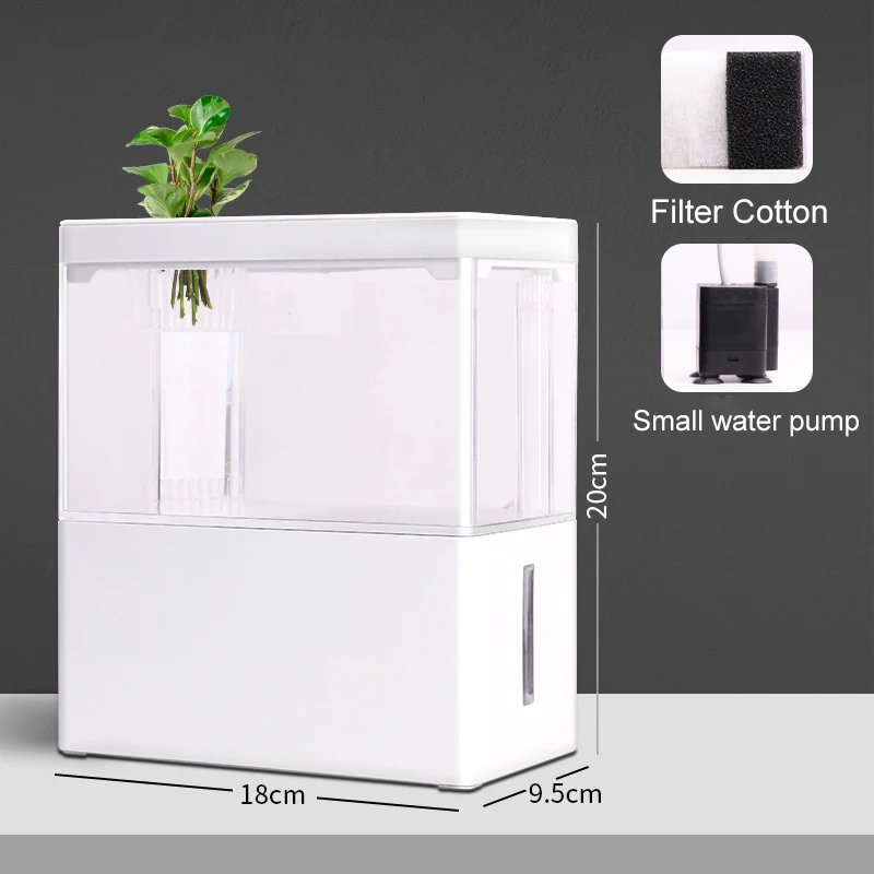 Fish tank living room small landscape ecological tank household USB powered mini tank fish tank Fish tank living room small landscape ecological tank household USB powered mini tank fish tank
