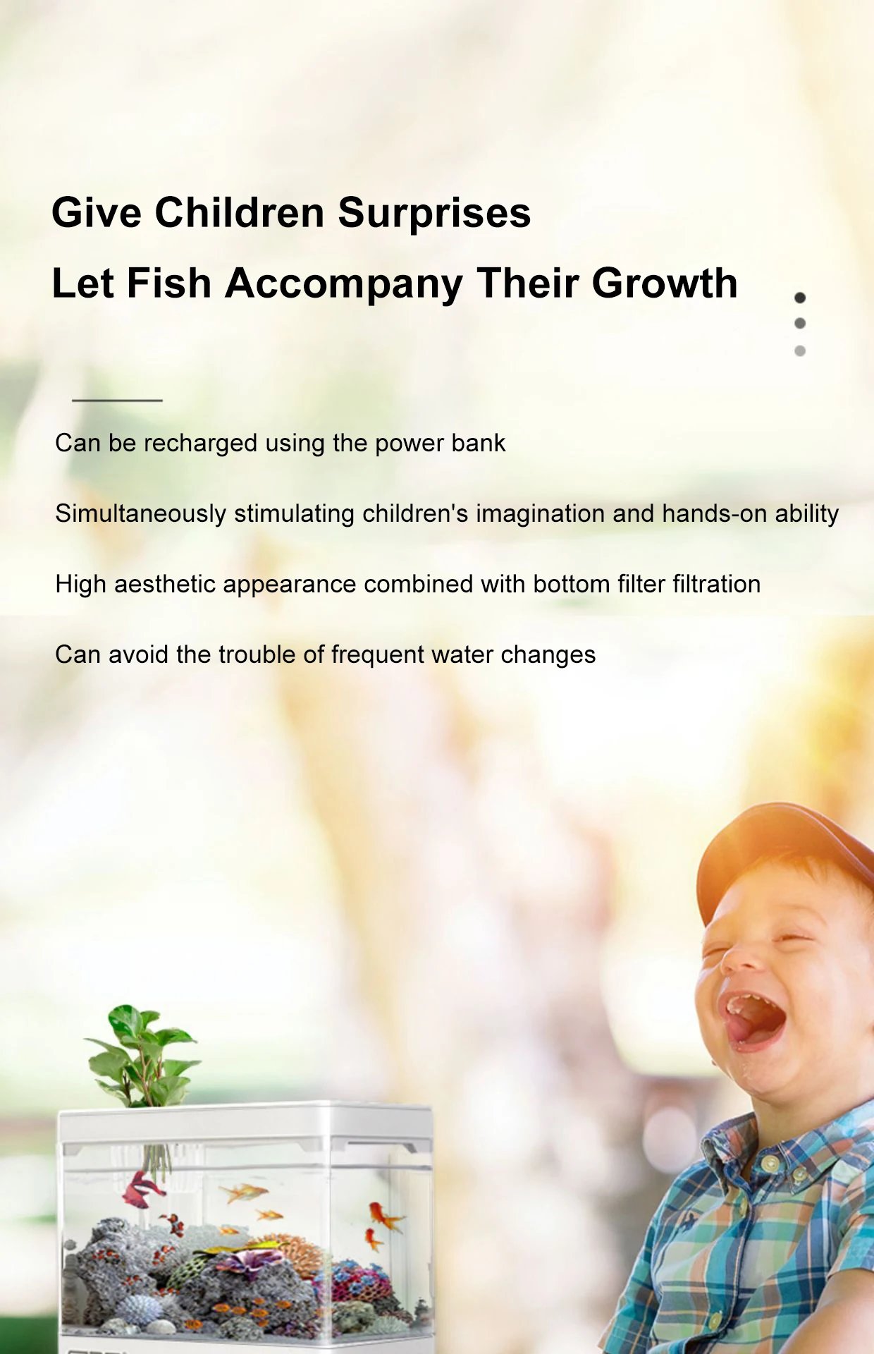 Fish tank living room small landscape ecological tank household USB powered mini tank fish tank Fish tank living room small landscape ecological tank household USB powered mini tank fish tank