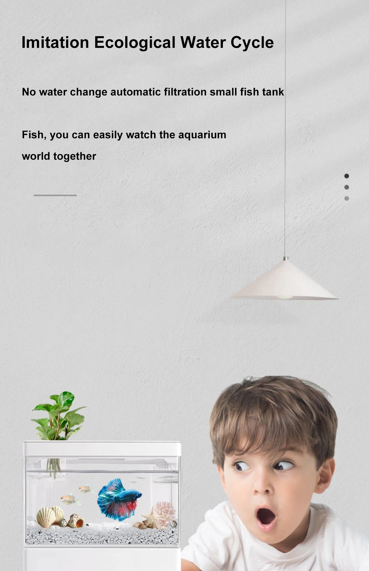 Fish tank living room small landscape ecological tank household USB powered mini tank fish tank Fish tank living room small landscape ecological tank household USB powered mini tank fish tank