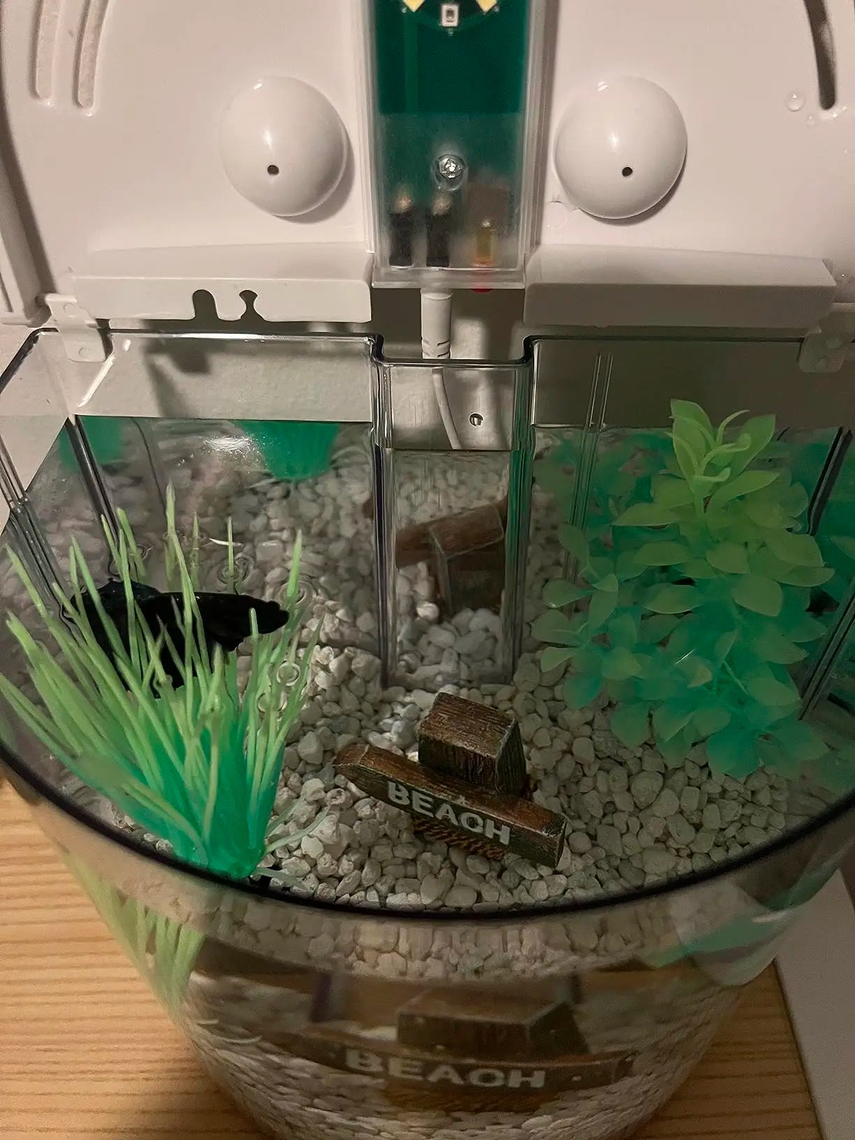 Desktop Small Fish Tank Living Room Household Lazy Mini Acrylic Goldfish Aquarium With Led Light And Filter Pump